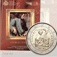San Marino 2 eurot BU 2011 – Giorgio Vasari 500. sünniaastapäev