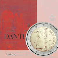 San Marino 2 eurot BU 2015 – 750 aastat Dante Alighieri sünnist