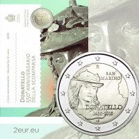 San Marino 2 eurot BU 2016 – 550 aastat Donatello surmast