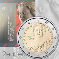 San Marino 2 eurot BU 2018 – Gian Lorenzo Bernini 420. sünniaastapäev
