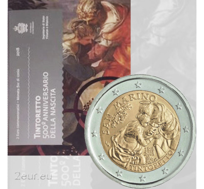 San Marino 2 euro BU 2018 - 500th Birthday of Jacopo Tintoretto
