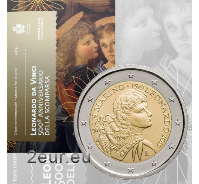 San Marino 2 euro BU 2019 - 500th Anniversary of the Death of Leonardo da Vinci