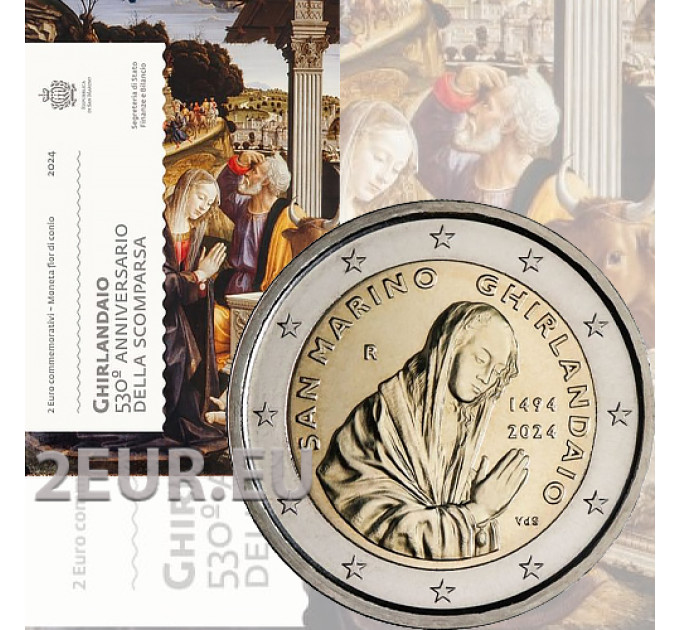 San Marino 2 euro BU 2024 - 530th anniversary of Ghirlandaio's death