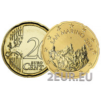 San Marino 20 senti UNC 2024