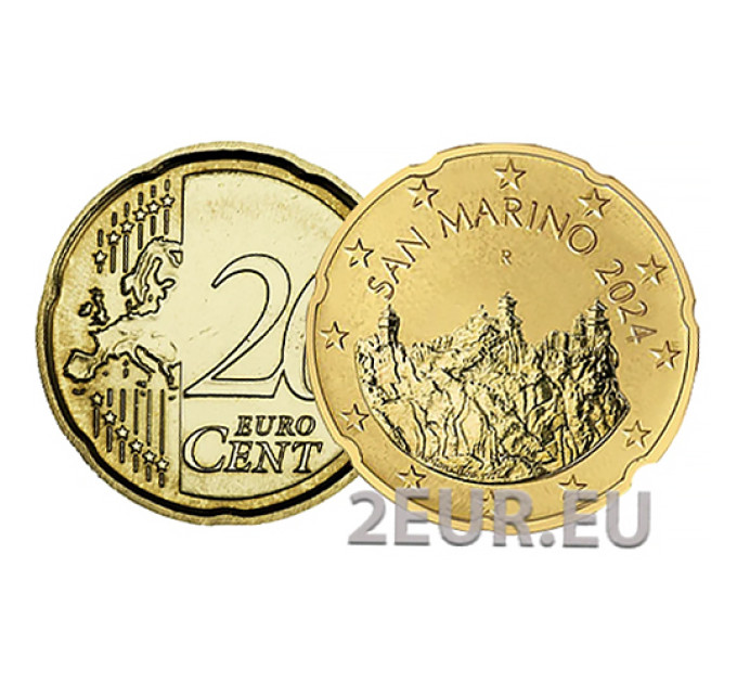 San Marino 20 Cent UNC 2024