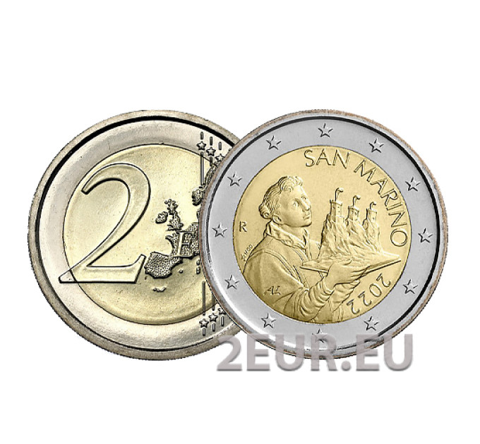 San Marino 2 Euro UNC 2022