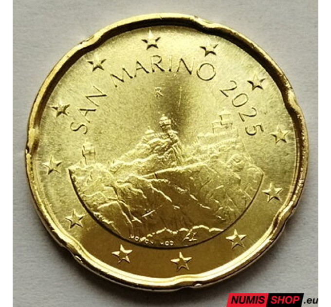 San Marino 20 Cent UNC 2025