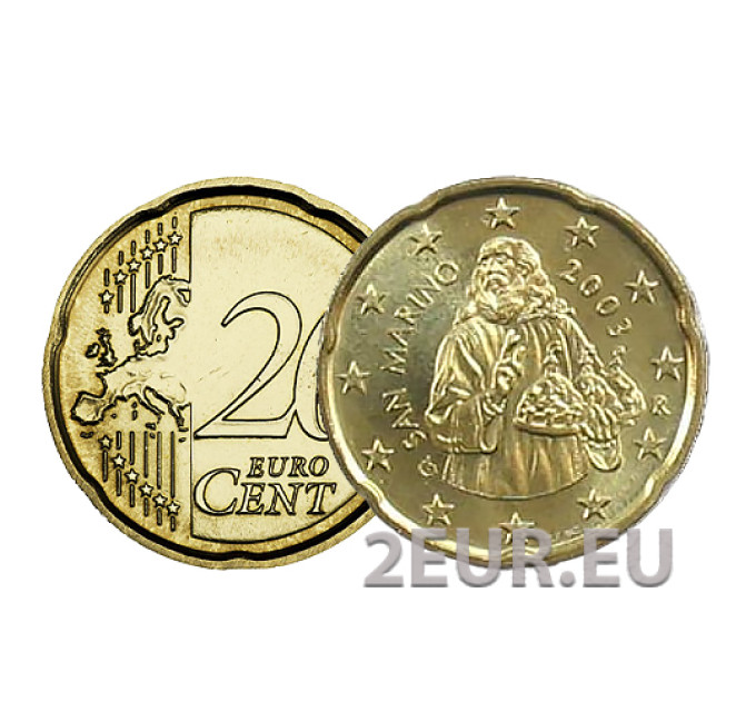 San Marino 20 Cent UNC 2003
