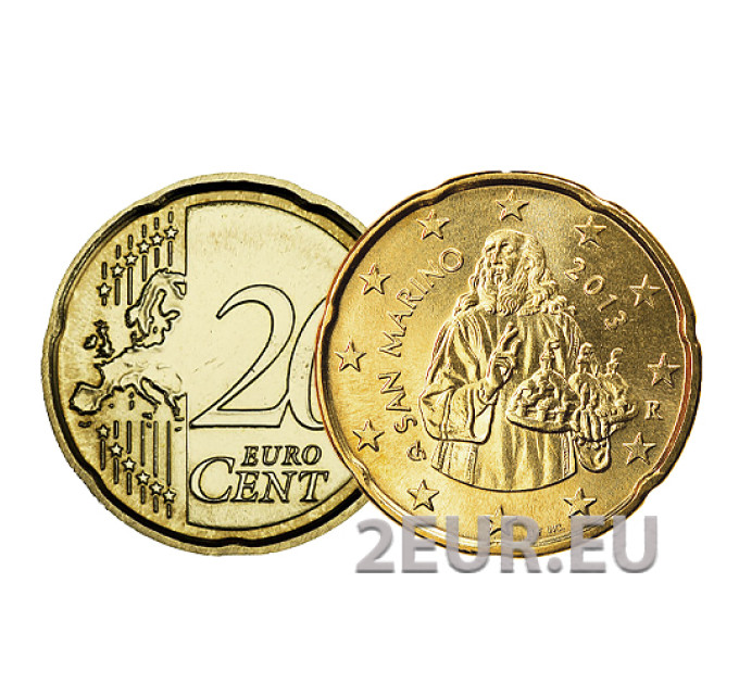 San Marino 20 Cent UNC 2013