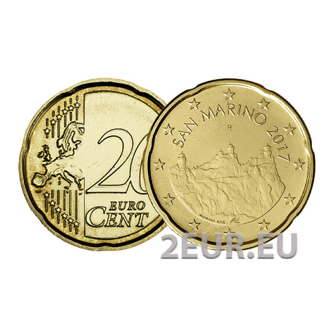 San Marino 20 Cent UNC 2017