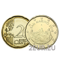 San Marino 20 senti UNC 2018