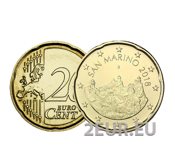 San Marino 20 Cent UNC 2018