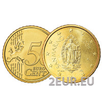 San Marino 50 senti UNC 2008