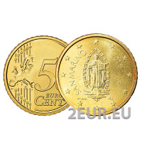 San Marino 50 Cent UNC 2018