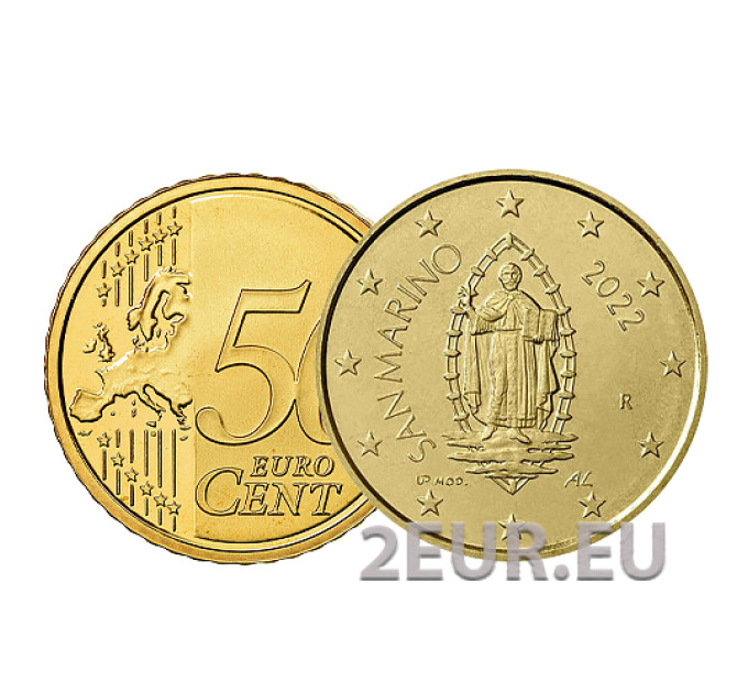 San Marino 50 Cent UNC 2022