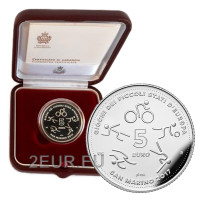 San Marino 5 eurot proof 2017 – Euroopa väikeriikide mängud San Marinos 