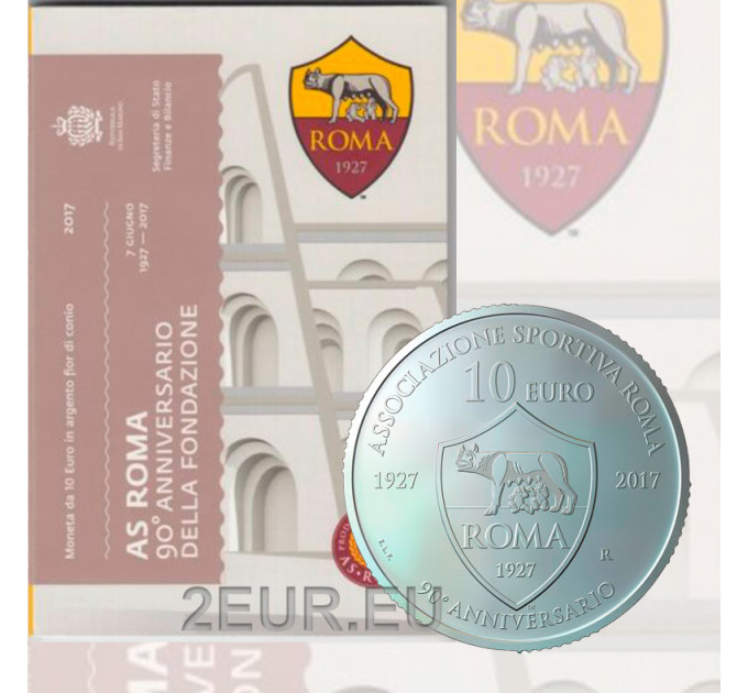 San Marino 10 euro silver BU 2017 - 90th Anniversary of the Foundation of AS Roma