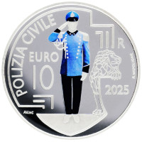 San Marino 10 eurot proof 2025 – tsiviilpolitsei