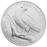 San Marino 5 euro BU 2025 - Peregrine Falcon