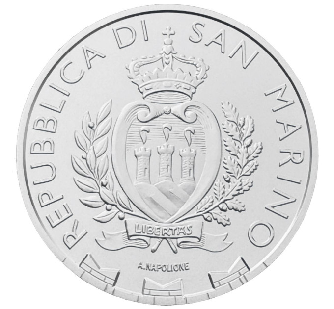 San Marino 5 euro BU 2025 - Peregrine Falcon