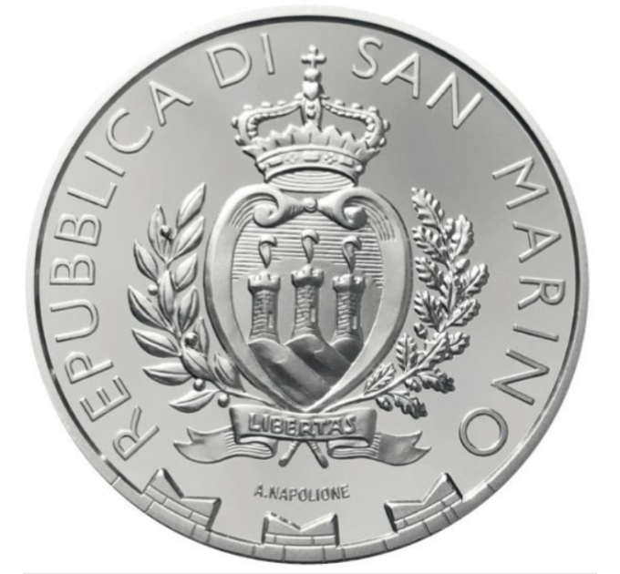 San Marino 10 euro proof 2023 - 15th Anniversary of the inclusion of the San Marino Old Town and Mount Titano in the UNESCO World Heritage List