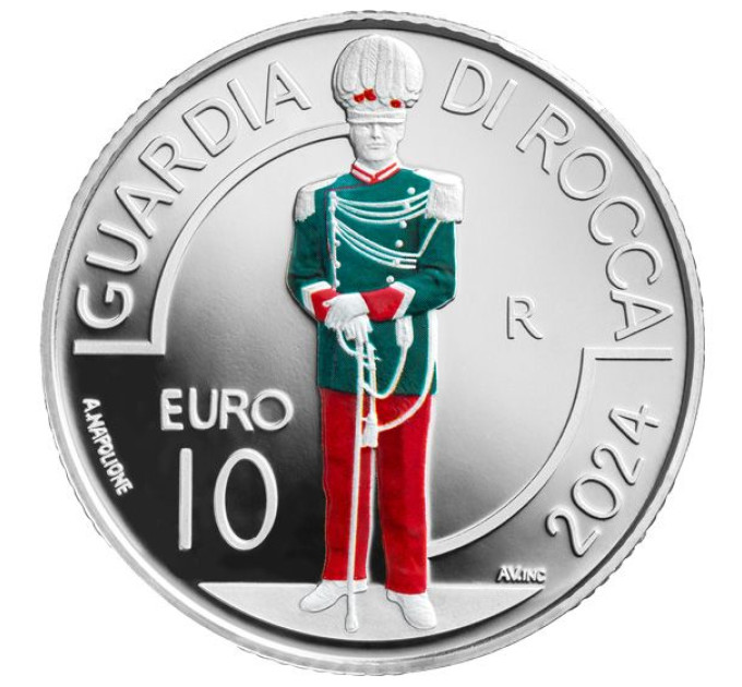 San Marino 10 euro proof 2024 - San Marino Military and Police Corps - Fortress Guard