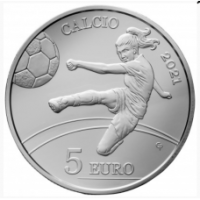San Marino 5 euro proof 2021 - Fútbol  