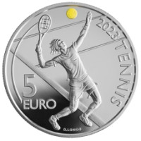 San Marino 5 euro proof 2023 – 30. San Marino rahvusvaheline lahtine tenniseturniir