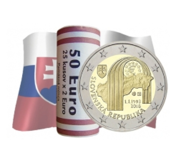 Slovakia 2 euro UNC roll 2020 - 20th Anniversary of the Accession of Slovakia to the OECD