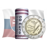 Slovakkia 2 eurot UNC rulli 2011 – Visegradi grupp