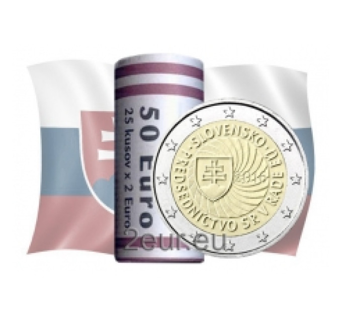 Slovakia 2 euro UNC roll 2016 - Slovak Presidency of the Council of the EU