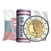 Slovakkia 2 eurot UNC rulli 2019 – Milan Rostislav Stefaniku 100. surma-aastapäev