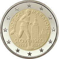 Slovakkia 2 eurot UNC 2024 – Rahvusvaheline maraton Košices