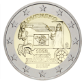 Slovakia 2 euro UNC 2023 - 200th anniversary of the opening of horse mail on the Vienna-Bratislava route