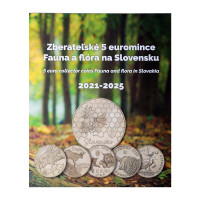 Slovakkia 5 eurot UNC 2021 - 2025 – Slovakkia loomastik ja taimestik + Album