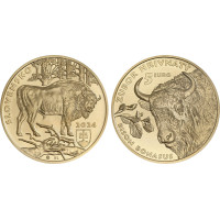 Slovakkia 5 eurot UNC 2024 – Slovakkia loomastik ja taimestik – Euroopa piison