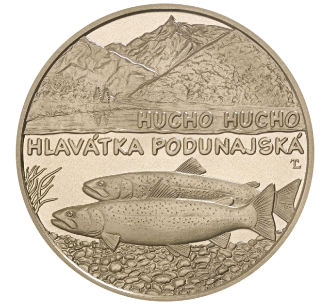 Slovakia 5 euro UNC 2025 - Fauna and Flora in Slovakia - Danube salmon