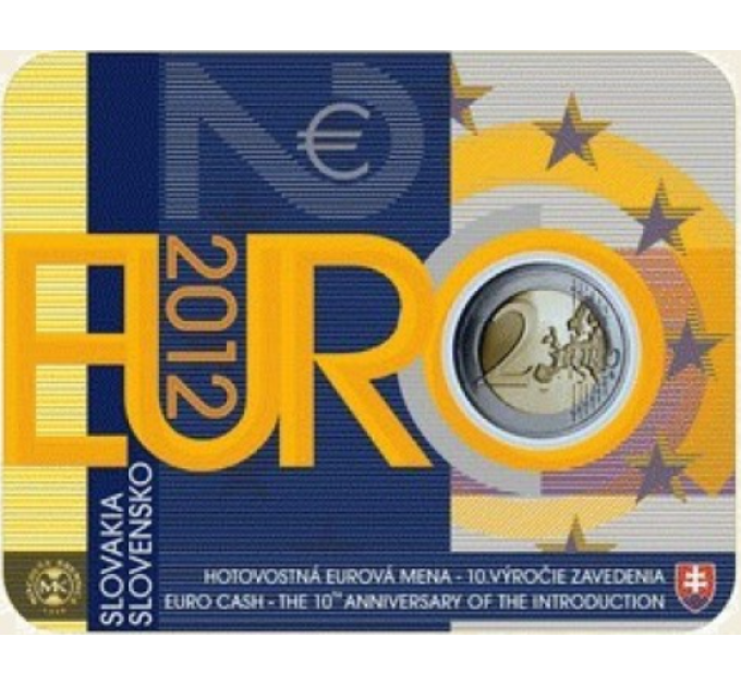 Slovakia 2 euro BU 2012 - 10 Years of Euro Cash