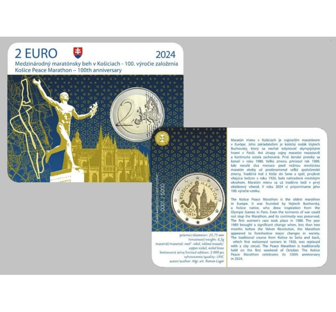 Slovakia 2 euro BU 2024 - International Marathon in Kosice