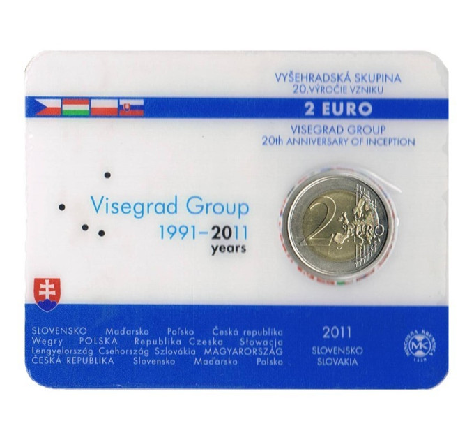 Slovakia 2 euro BU 2011 - 20 Years Visegrad Group