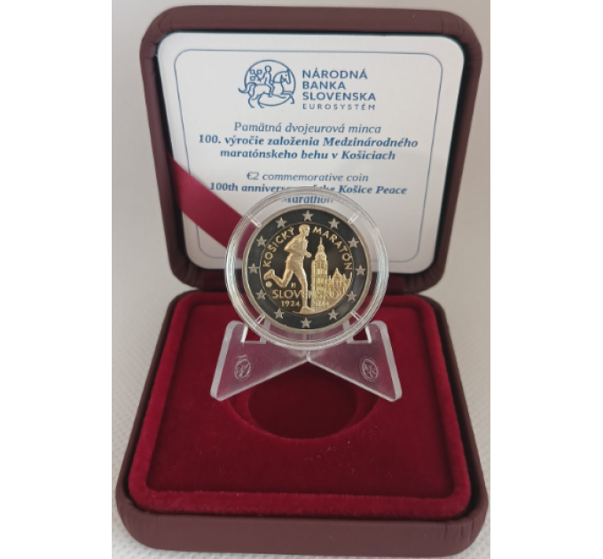 Slovakia 2 Euro proof 2024 - International Marathon in Kosice