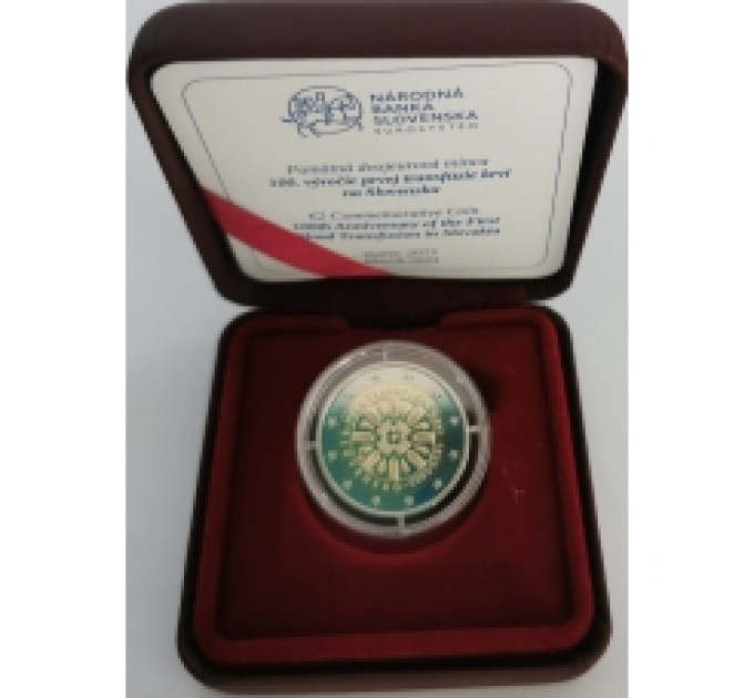 Slovakia 2 Euro proof 2023 - 100th Anniversary of the First Blood Transfusion in Slovakia