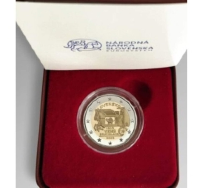 Slovakia 2 Euro proof 2023 - 200th anniversary of the opening of horse mail on the Vienna-Bratislava route