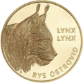Slovakia 5 euro UNC 2022 - Fauna and Flora in Slovakia - Lynx