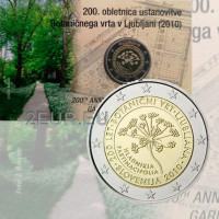 Sloveenia 2 eurot BU 2010 – 200 aastat Ljubljana botaanikaaed  