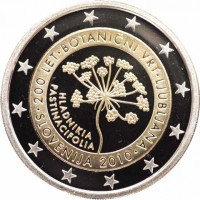 Sloveenia 2 eurot proof 2010 – 200 aastat Ljubljana botaanikaaeda