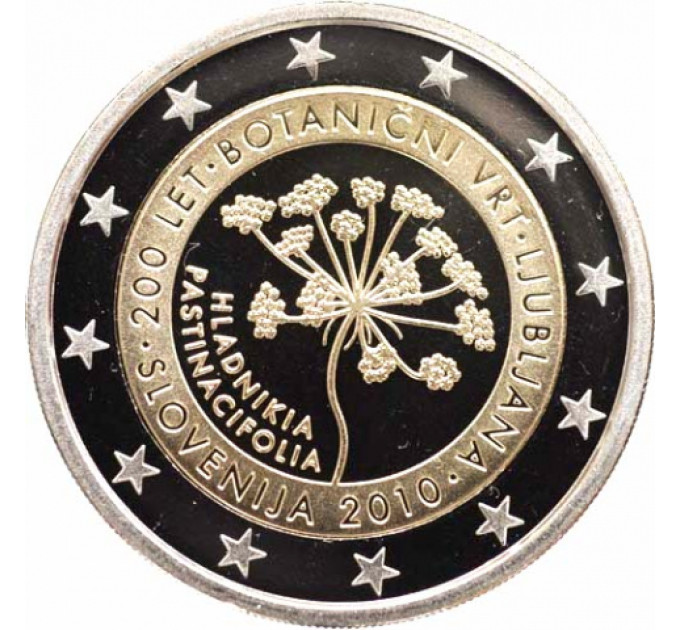 Slovenia 2 euro proof 2010 - 200 Years Ljubljana Botanical Gardens