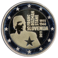 Sloveenia 2 eurot proof 2011 – Franc Rozmani 100. sünniaastapäev