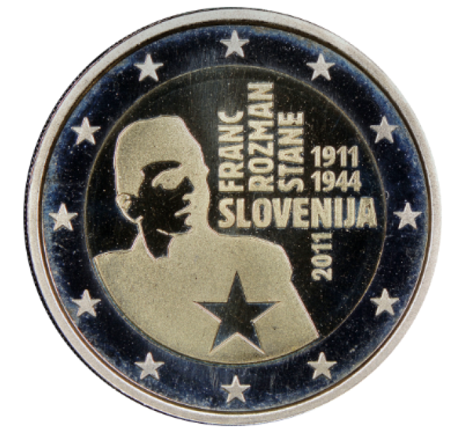 Slovenia 2 euro proof 2011 - 100th Anniversary of the Birth of Franc Rozman