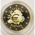 Slovenia 2 euro proof 2012 -  10 Years of Euro Cash